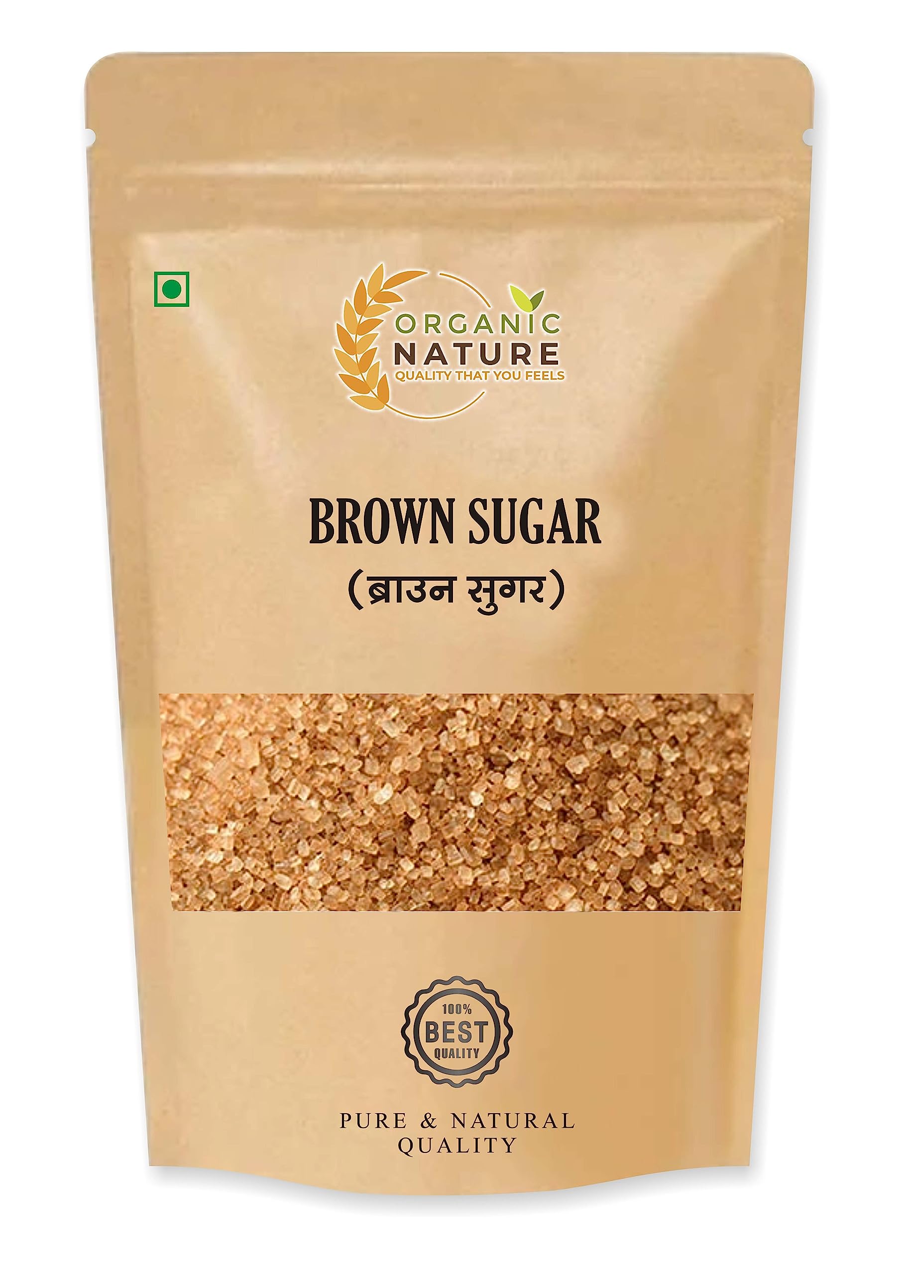 Organic Nature Natural Brown Sugar 1.5 kg Crystal, Golden Brown Sugarcane Semi Crystaline Mineral Rich Pure Molasses Sugar for Tea Coffee Baking Chemical Free No Added Sulphur (B09RPZGJPH) Amazon Price History, Amazon Price Tracker