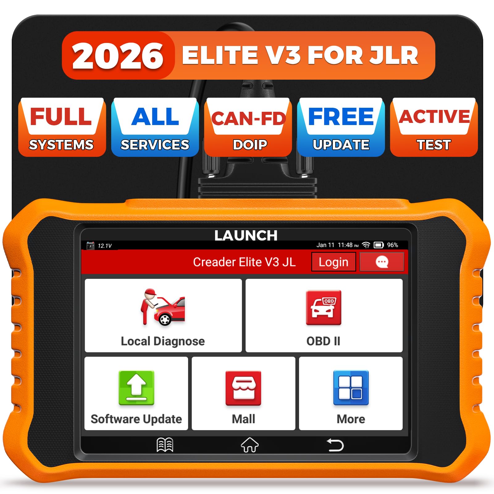 LAUNCH Creader Elite V3.0 for Land Rover Jaguar OBD2 Scanner, 2026