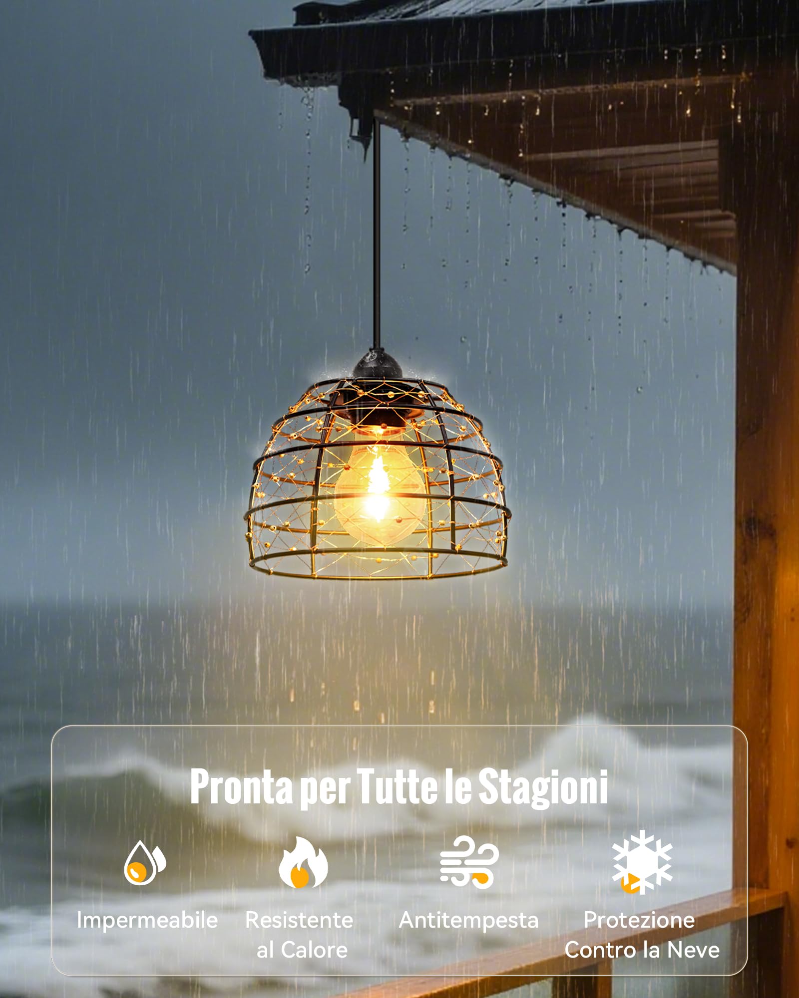 Luci Solari da Giardino in Stile Boho, IP65 Impermeabili Lampada Solare da Esterno con Timer 4/6/8 Ore e 4 Livelli di Luminosità, per Terrazzi, Balconi e Giardini – 2 Pezzi