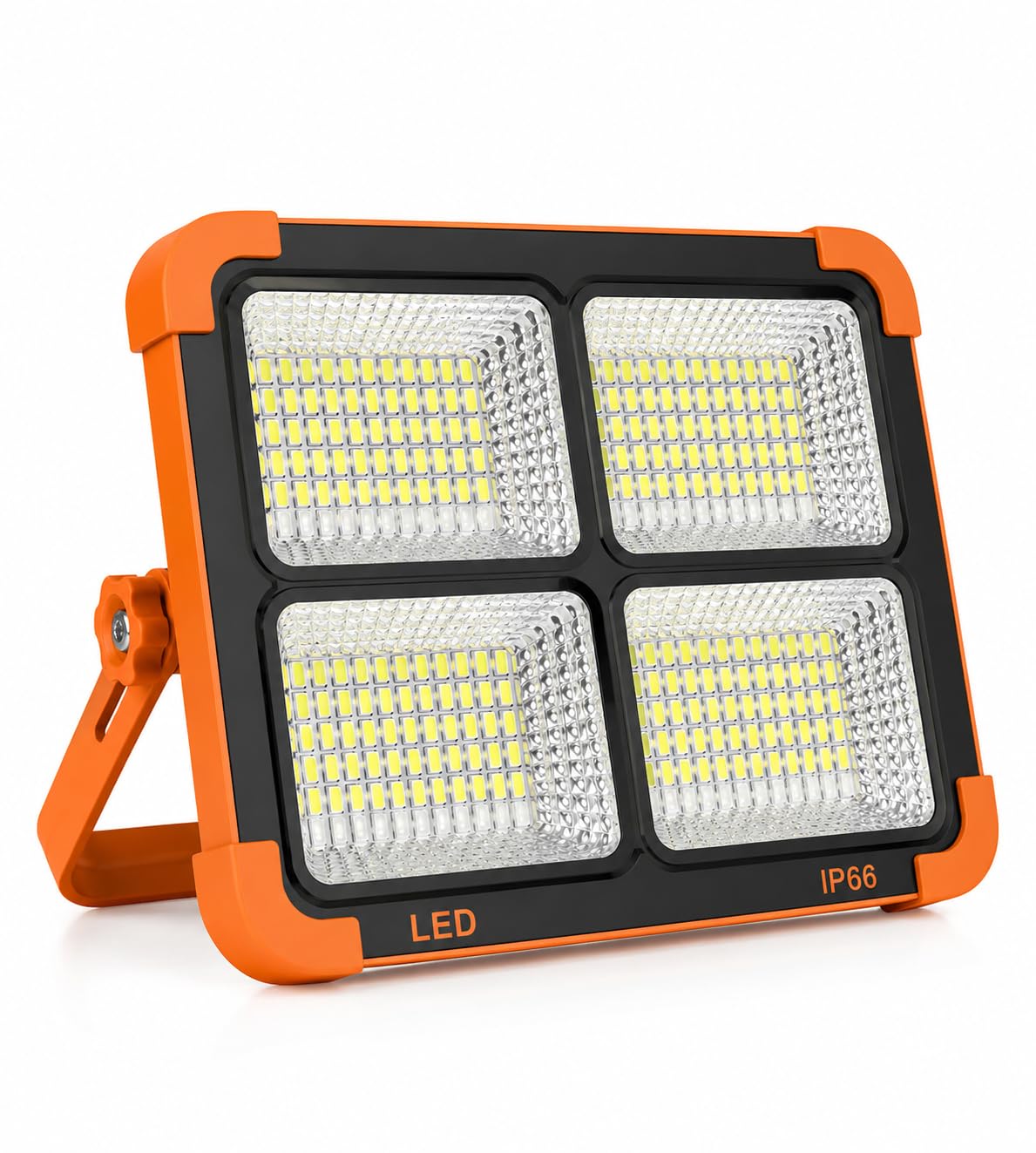 OUILA 100W Solar LED Light 5000mAh Rechargeable Battery Solar Flood Light with 4 Modes, 7000 Lumens, IP66 Waterproof, Phone Charging Cable and Power Indicator, Home & Travel-image-34