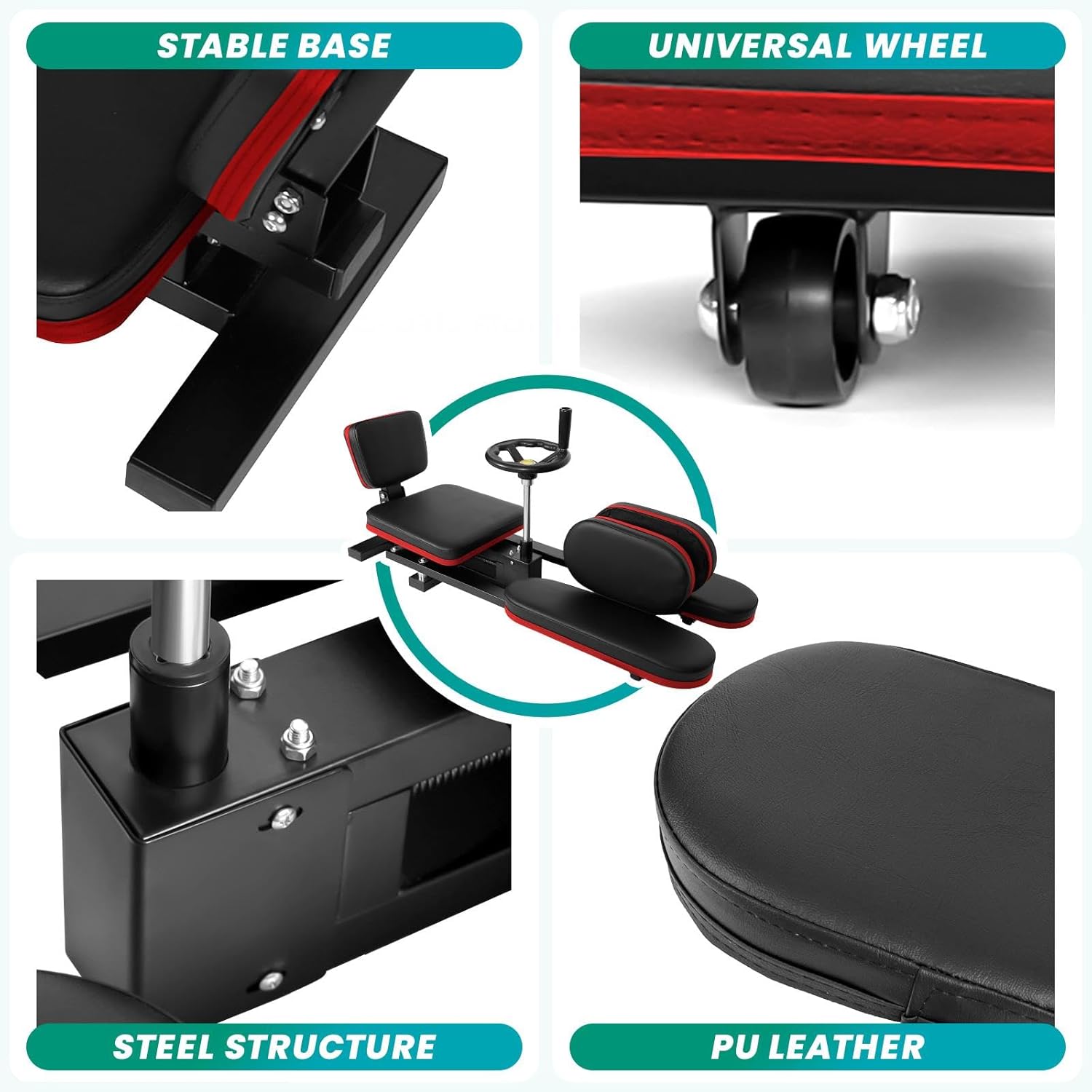 Stretch Machine for Splits Max 240°, 400 Lbs Weight Capacity, Adjustable Leg Stretcher Machine, Split Stretcher for Yoga, Dance, Flexibility