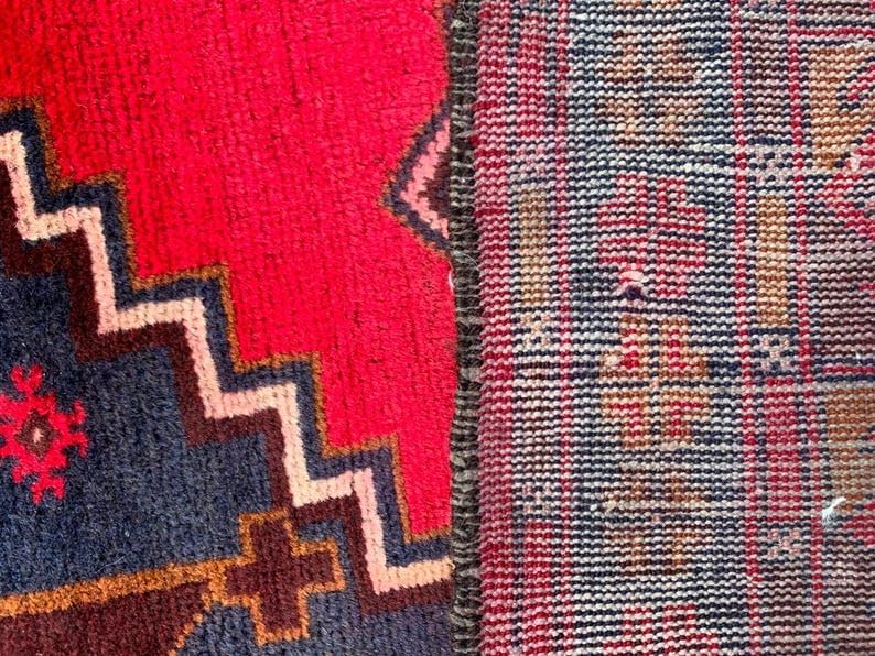 4x7 Vintage Afghan Baloch Hand Knotted Wool Area Rug Home Decor Carpet 218x111 cm