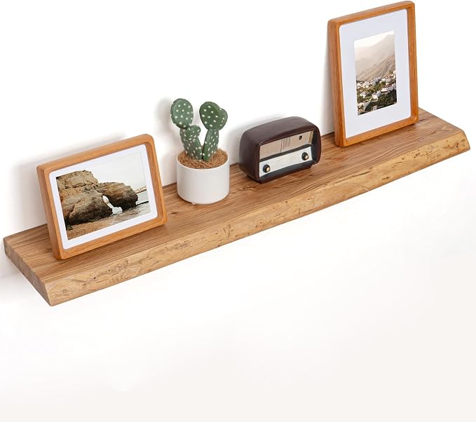 Floating Shelves for Wall Decor, 40 Inch Set of 1, Natural