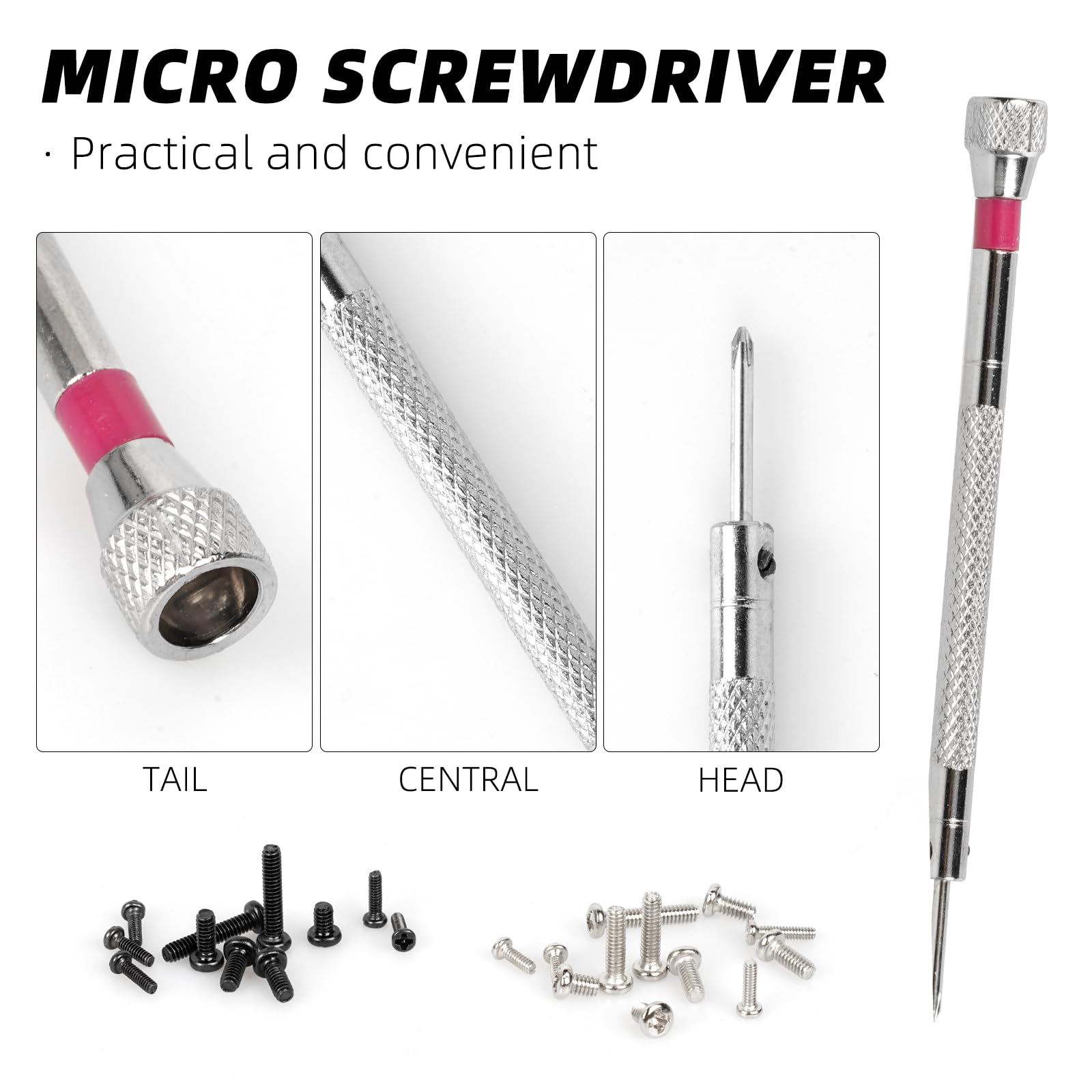 Kit 1000 Viti Piccole Per Riparazioni - Mini Viti Per Occhiali, Orologi, Telefoni E PC - Foto 2