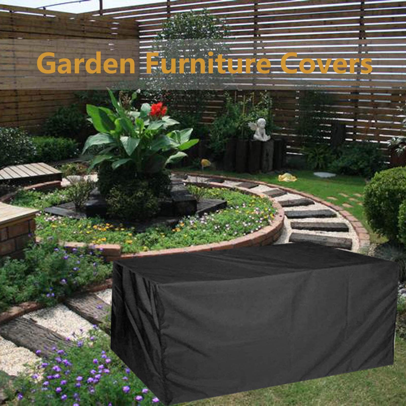 Funda Para Mueble De Jardin Impermeable 240x90x74cm/Largo X Ancho X Alto Tela Oxford 420D Funda Para Muebles De Patio Resistente Al Viento Resistente Al Frío Anti-UV Funda Para Mesa Sofá Exterior