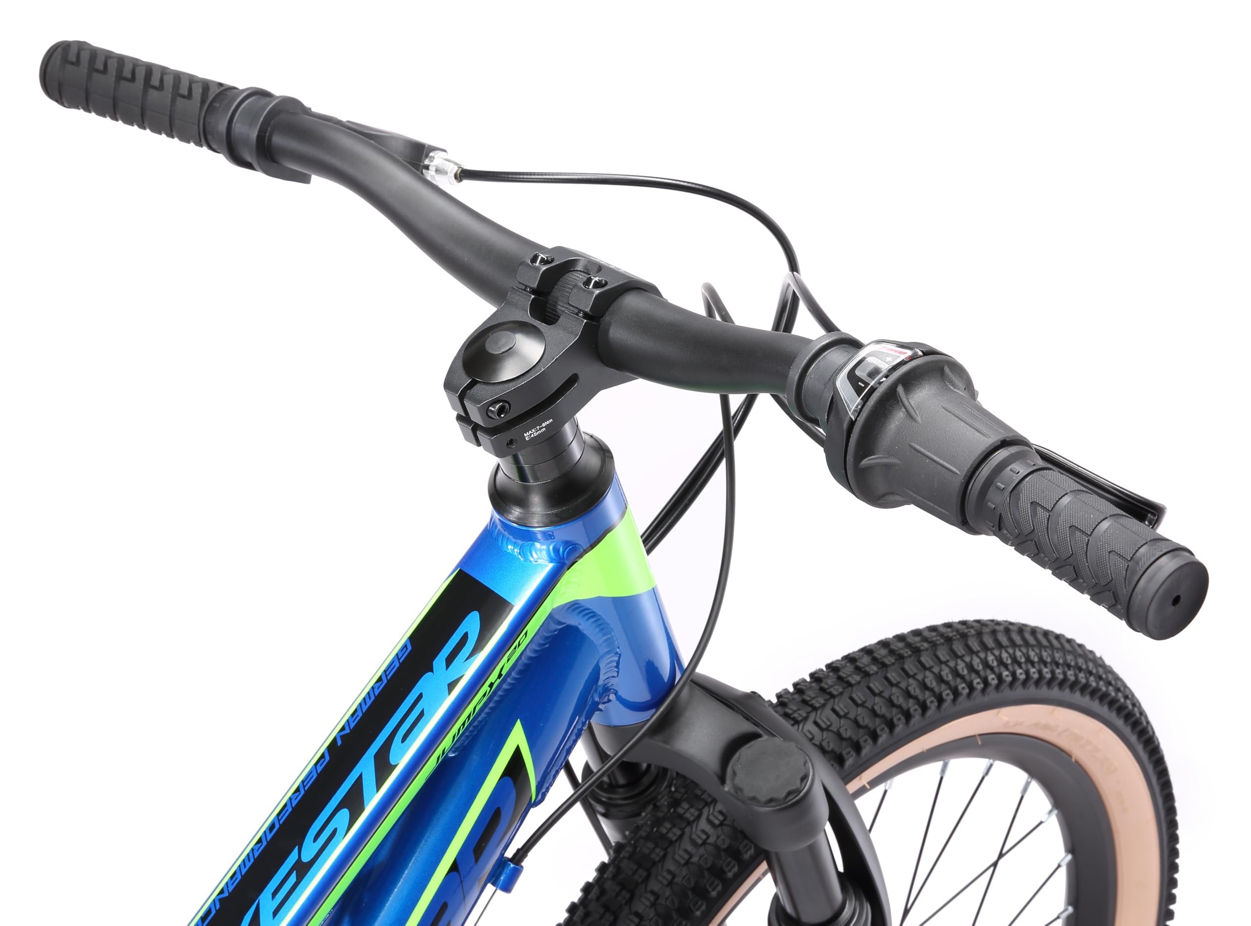 BIKESTAR Bicicleta de montaña de Aluminio Bicicleta Juvenil 20 Pulgadas de 6 a 9 años | Cambio Shimano de 7 velocidades, Freno de Disco, Horquilla de suspensión | niños Bicicleta