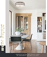 Vista 4 de Lámpara de techo de montaje empotrado de 12 pulgadas, 2 - Luminaria de techo vintage con pantalla de vidrio esmerilado, Luminaria de bronce frotado