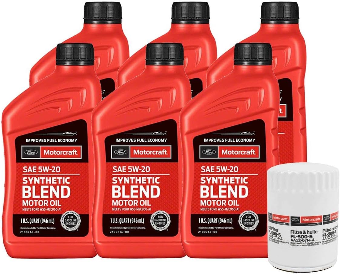 Genuine OEM Engine Oil Change SAE 5W-20 Kit Lincoln Mercury V6 V8 4353021-Kit