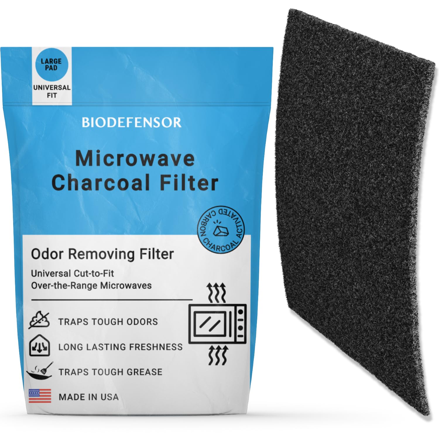 Installing and replacing a microwave carbon filter — step by step
