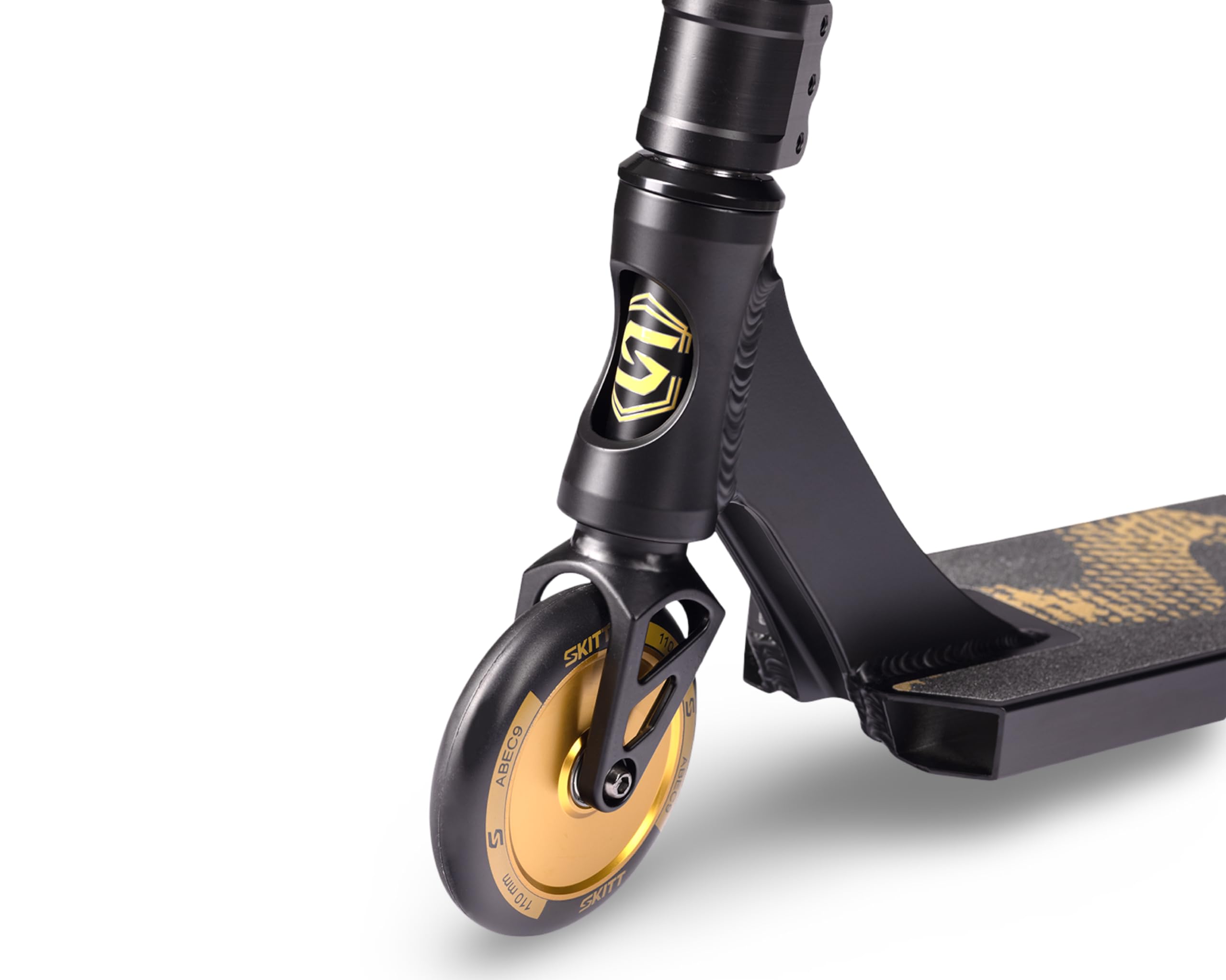 Trottinette Freestyle SKITT - Venom | Roulements Haute Performance ABEC-9 | Construction légère en Aluminium | Guidon Freestyle Rotatif à 360°