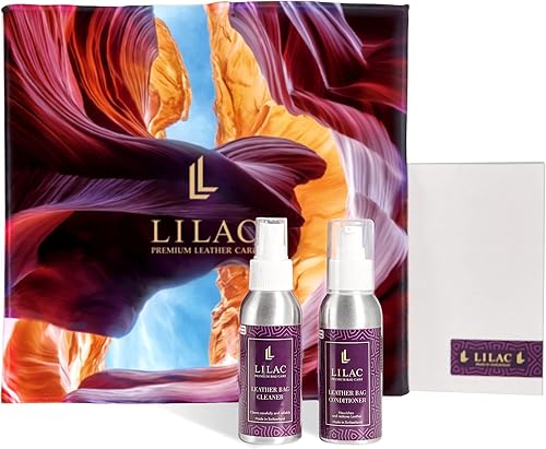 Lilac Premium Bag Care Set de productos profesionales para el cuidado del cuero de fabricación suiza para bolsos, No