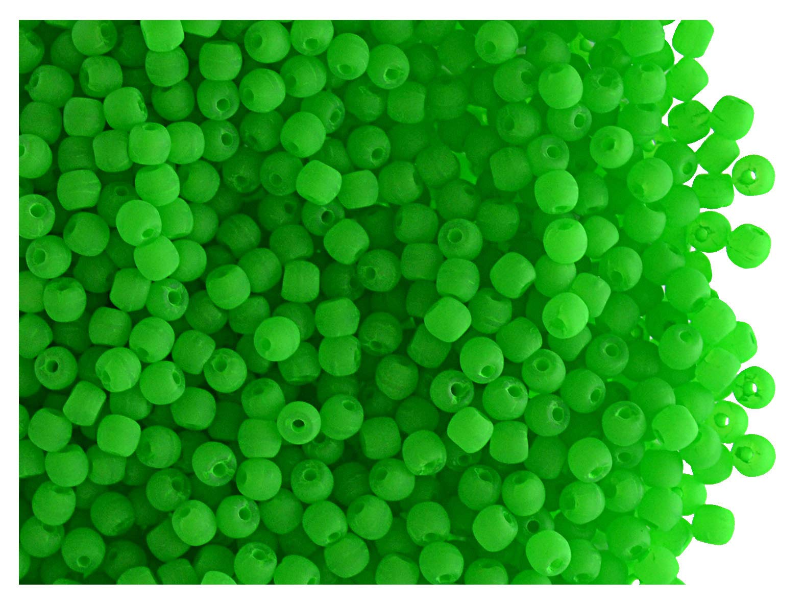 SCARA 10 g Tschechische Glasperlen 2 mm, warme Neon (UV-aktiv) Glasperlen für Schmuck und Armbänder, Perlen für Armbänder, Perlen-Set, warme Neon-Mischung