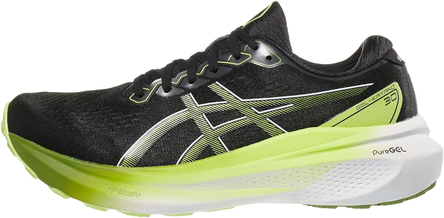 Amazon | ASICS メンズ Gel-Kayano 30 ランニングシューズ, ブラック