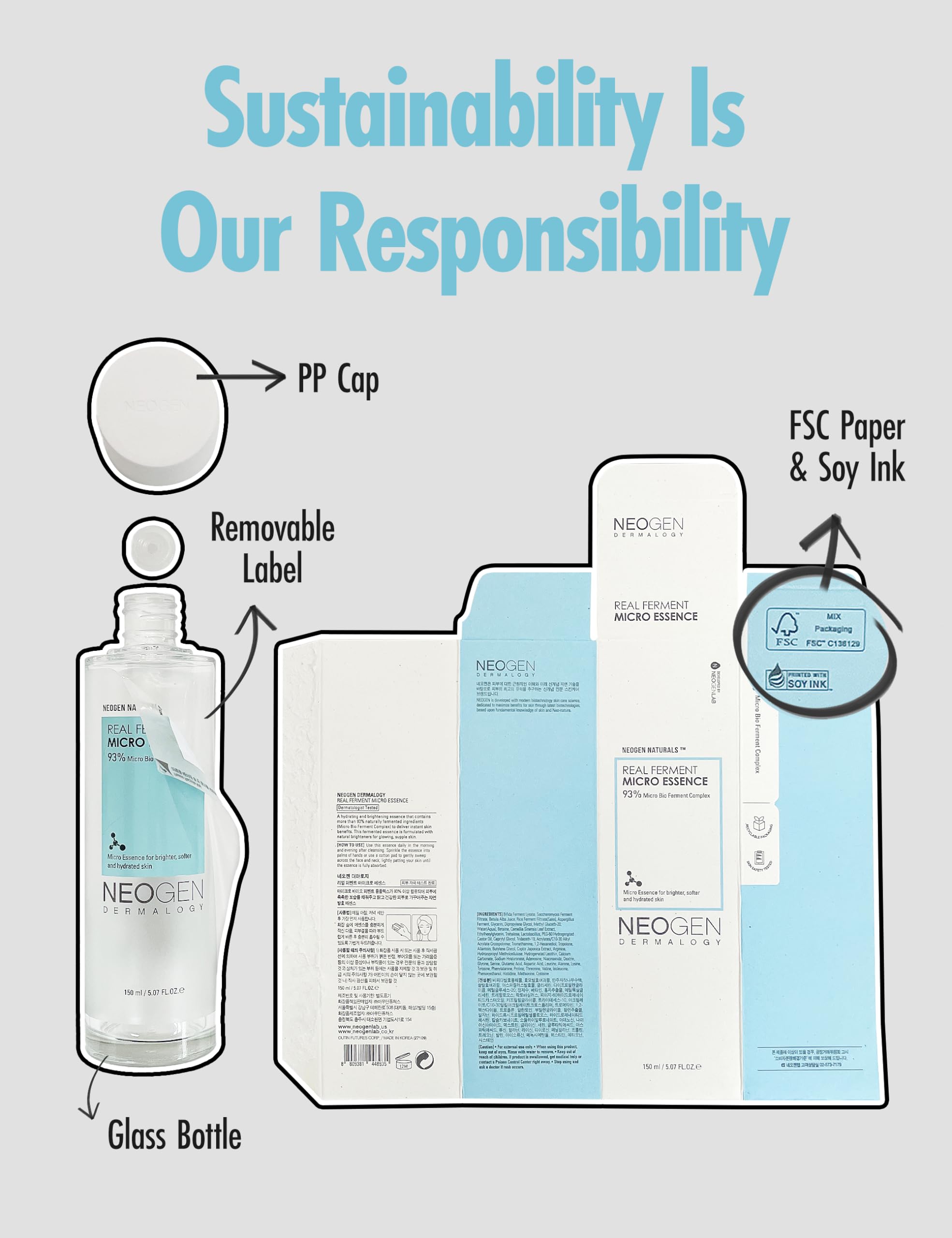 NEOGEN Dermalogy Real Ferment Micro Toner with Hyaluronic Acid and Gentle Exfoliation