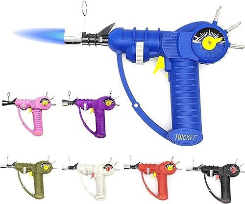 Miniatura 3 de Raygun - Encendedor de antorcha con llama ajustable y bloqueo de seguridad (azul marino)