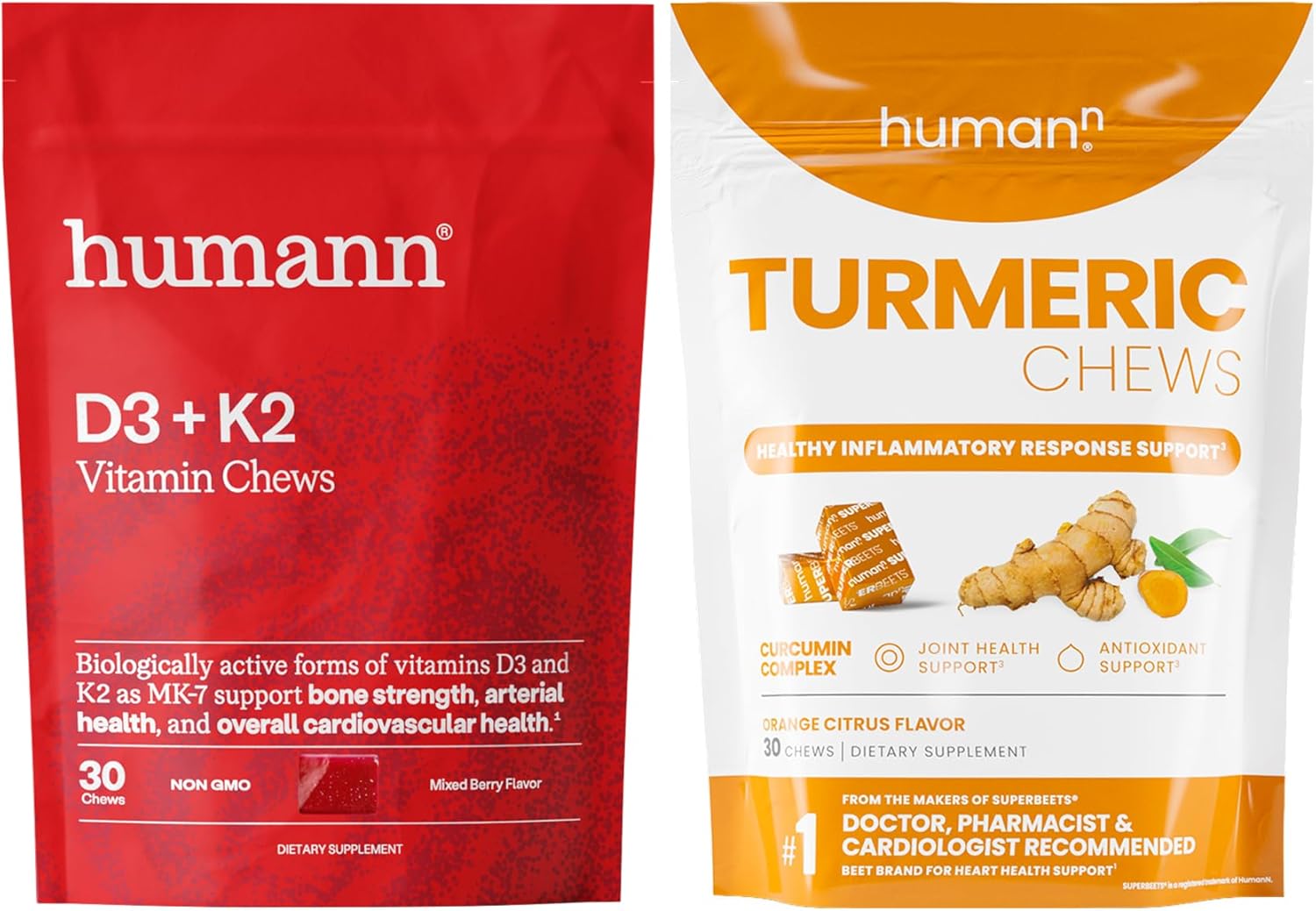 Humann D3 + K2 & Turmeric Chews