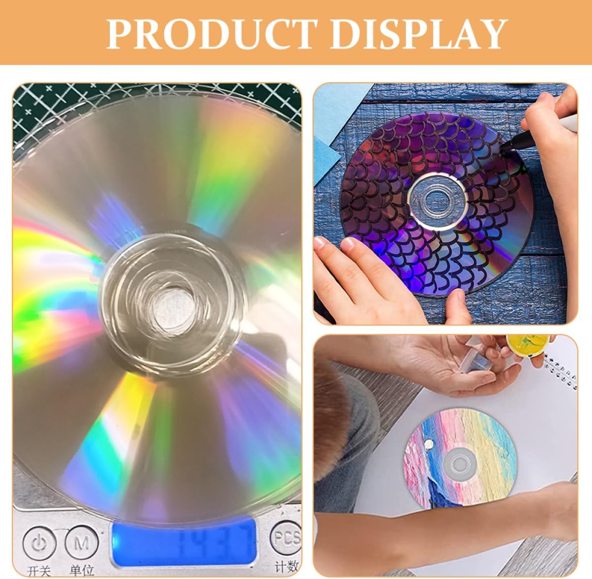 20pcs Clear Blank Discs for Painting Smooth for Easy for Home Decor and Parties Safe and Comfortable to Use for Creative Projects