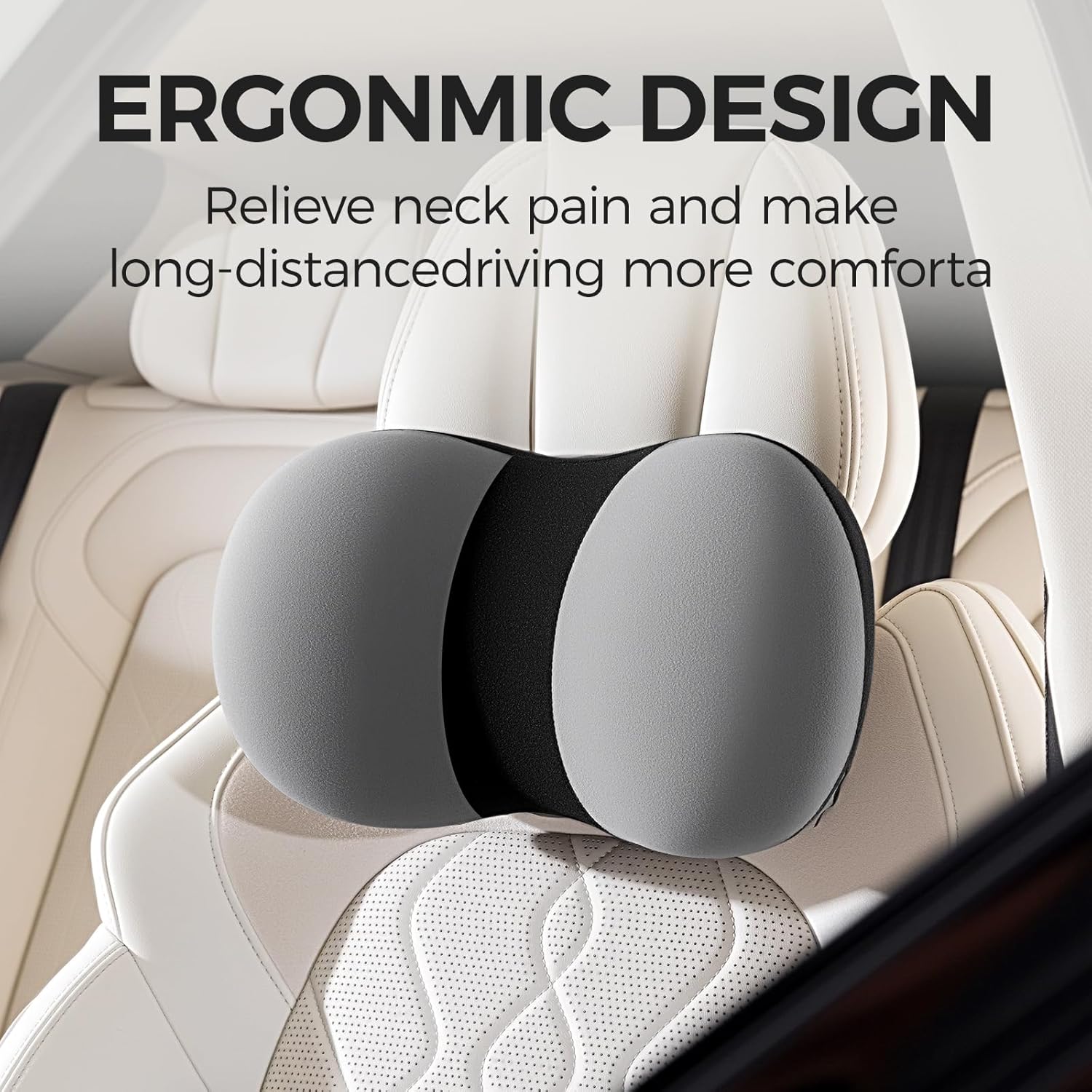 BABUR Car Headrest Pillow, Car Neck Pillow for Pain Relief While Driving