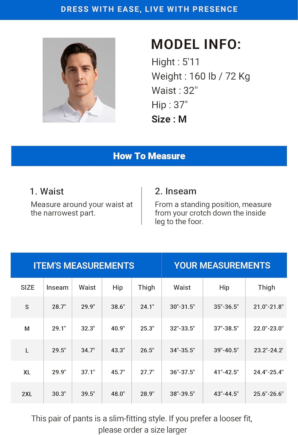 HISDERN AIR 509 Men's Jogger Golf Pants Lightweight Dry-Fit Stretch Breathable for Business Casual S-2XL