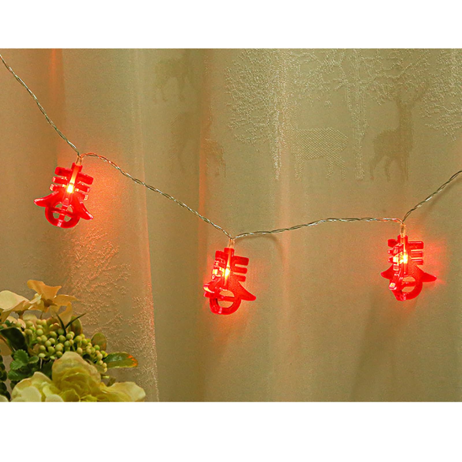 Catena Luminosa Di Capodanno|Luci Natalizie Per Decor Festival|Luci Bianche Calde A LED Luce Ambientale In Filo Di Rame Per Il Patio Della Camera Da Letto Di Natale,B,3m(9.8 piedi)-20LED-USB