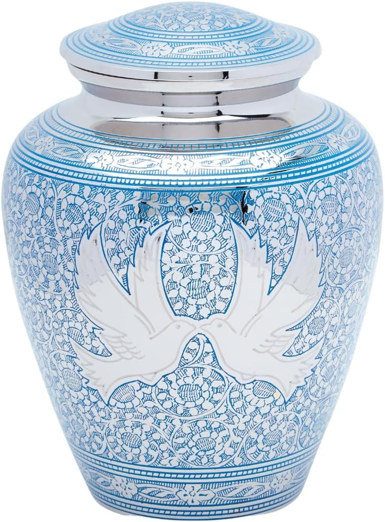 Blue Loving Dove Adult Urn