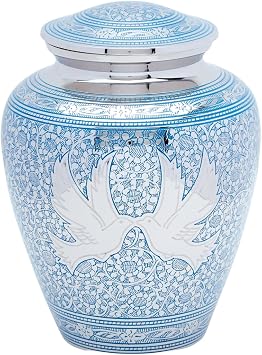 Blue Loving Dove Adult Urn