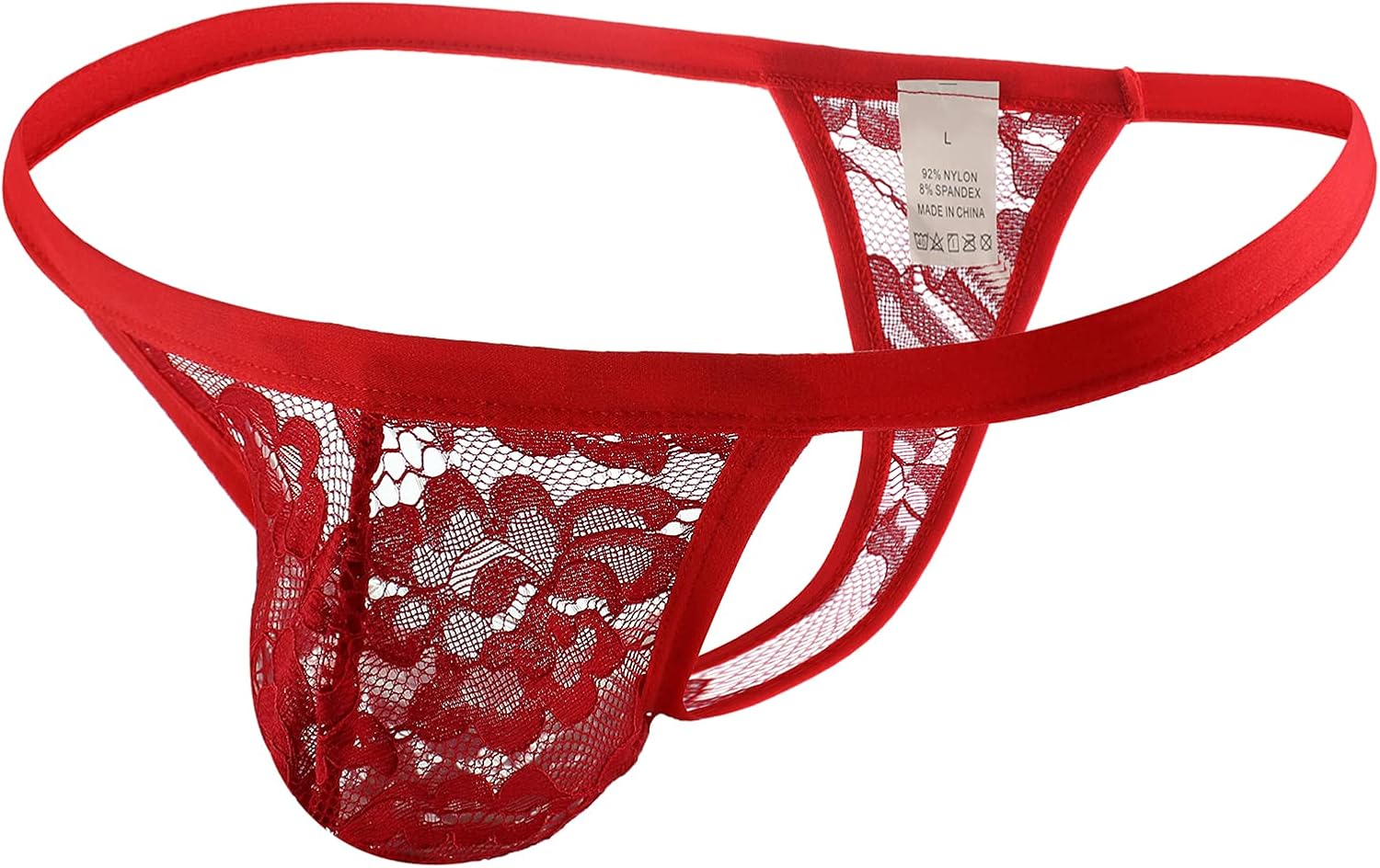 eywlwaar Mens G-String Thongs Underwear Sexy Low Rise Lace Panties