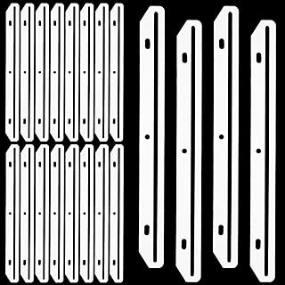 24Pcs 3 Hole Magazine Binder Inserts Holder, 3 Ring Binder Strips Punched Magazine Organizer Sheet Music Folder for Paper File Book(Translucent White)