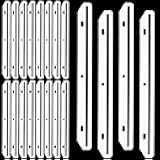 Bruislard 24Pcs 3 Hole Magazine Binder Inserts Holder, 3 Ring Binder Strips Punched Magazine Organizer Sheet Music Folder for Paper File Book(Translucent White)