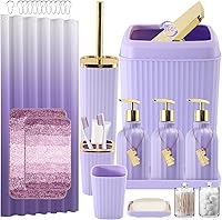 Vista 39 de Juego de baño de 32 piezas con cortina de ducha y alfombras, accesorios de baño negros, juego de cortina de ducha, juego de alfombras de baño