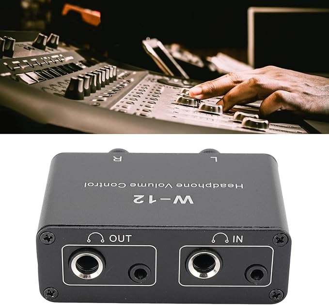 Control de Volumen Estéreo 3.5mm y 6.35mm miniatura 8