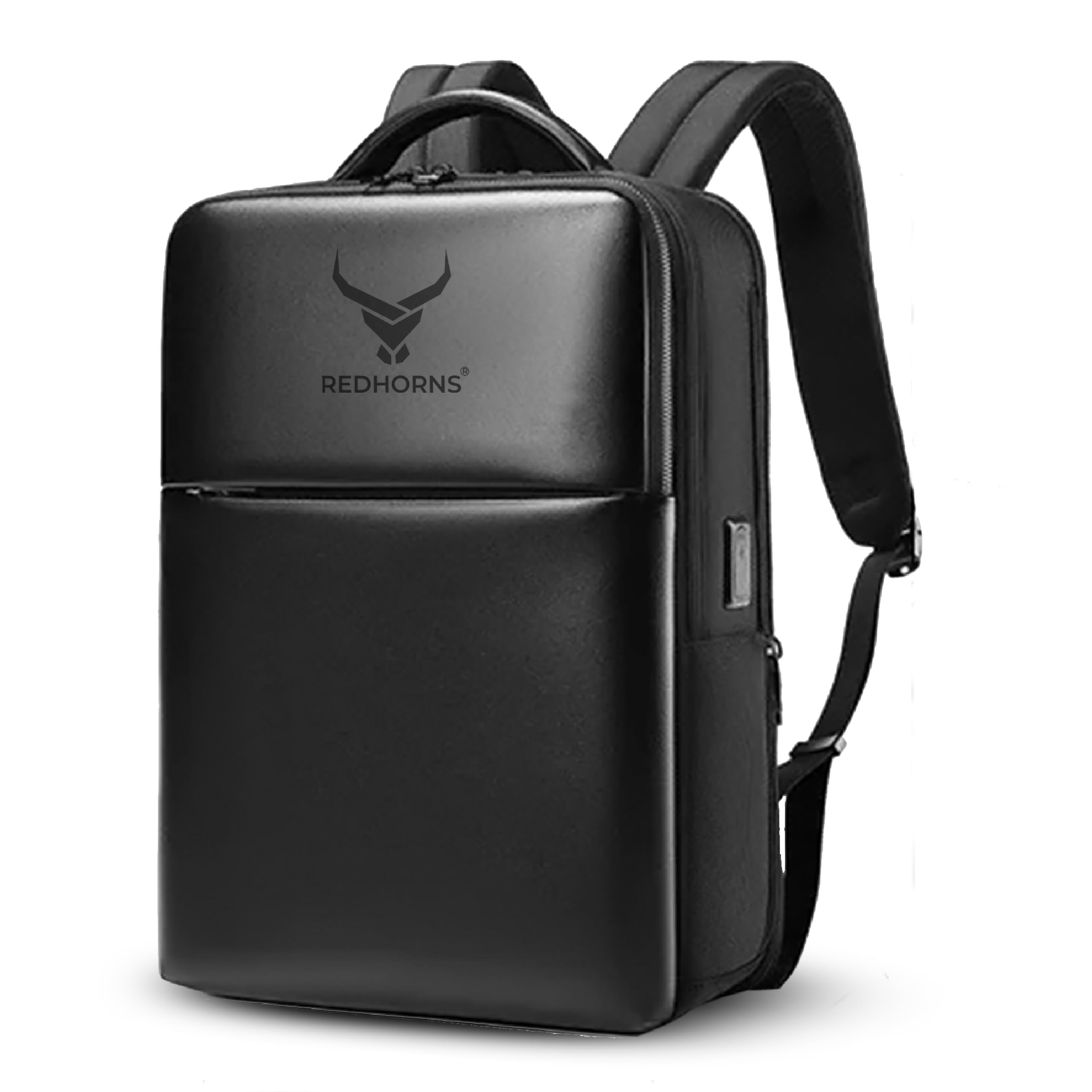 See full amazon price history chart for REDHORNS 15.6-Inch Water Resistant Laptop Backpack for Men and Women with USB Charging Port, Anti-Theft Hard Shell PU Leather Laptop Bag for Office, Collage, Travel (Black) REDHORNS 15.6-Inch Water Resistant Laptop Backpack for Men and Women with USB Charging Port, Anti-Theft Hard Shell PU Leather Laptop Bag for Office, Collage, Travel (Black) (B0D9Y3LVWZ) Amazon Price History, Amazon Price Tracker