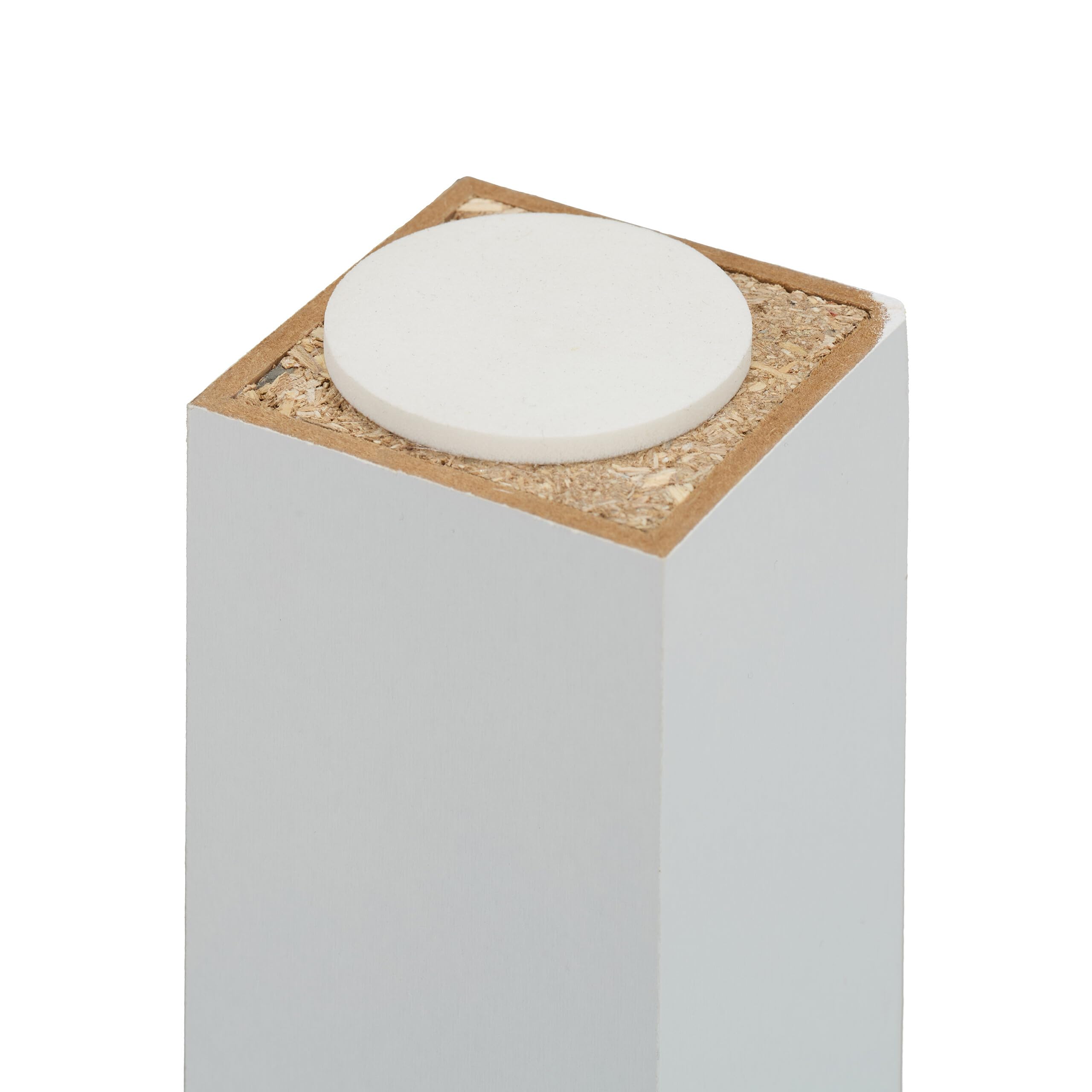 Relaxdays Tavolino da Salotto, Tavolo Basso da Divano Soggiorno, Mobile in MDF Sofà, HLP: 45x79x55 cm, 2 Ripiani, Bianco