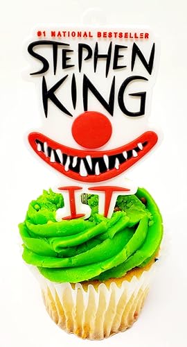 Miniatura 4 de IT Horror Clown Birthday Cupcake Cake Topper (diseño único)