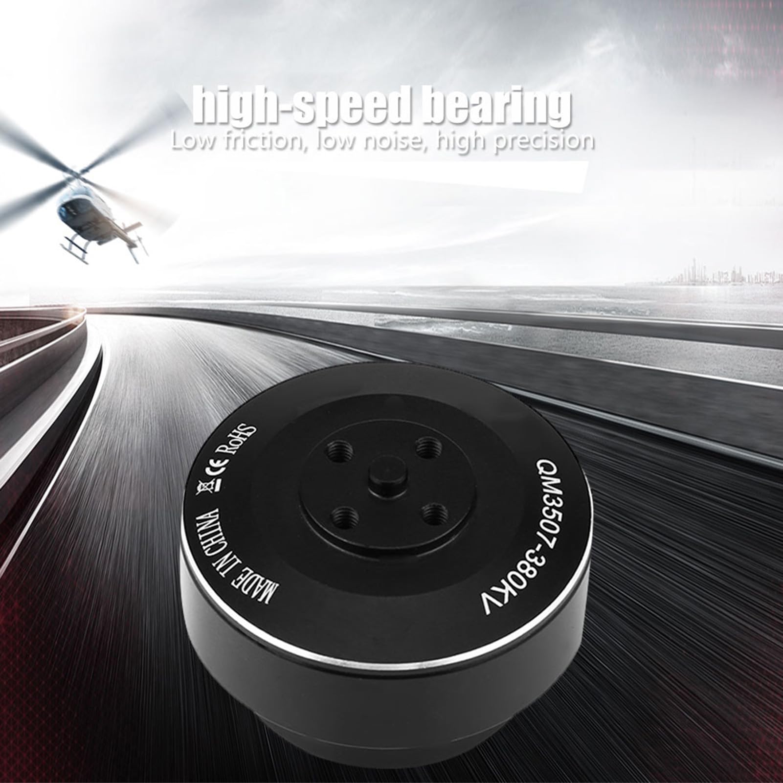 1PC QM3507 380 // 680KV Waterproof Waterproof Waterproof Motor Drone Kit dla czterkoptera FPV (380KV)