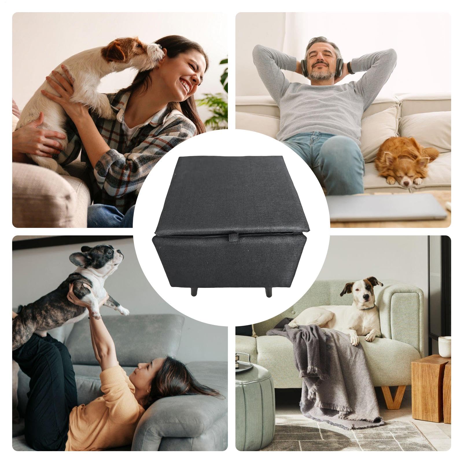 Leiter, Haustierbett-Rampe, Katzensofa-Stufen, leichtes, faltbares Design, spart Platz, 500 g, für den täglichen Gebrauch durch Hunde, Katzen und andere kleine Haustiere, Senioren oder erholende Tiere