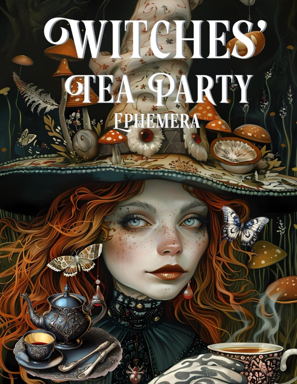 Witches??? Tea Party Ephemera Book High Quality Images Of Peoples For