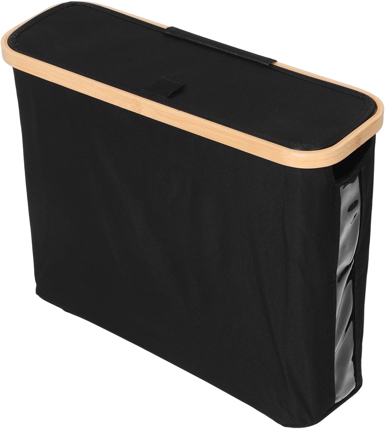 Toilet Paper Storage Basket with Fabric Material Black Waterproof Dustproof Bathroom Organizer Container for Toilet Tissue Rolls