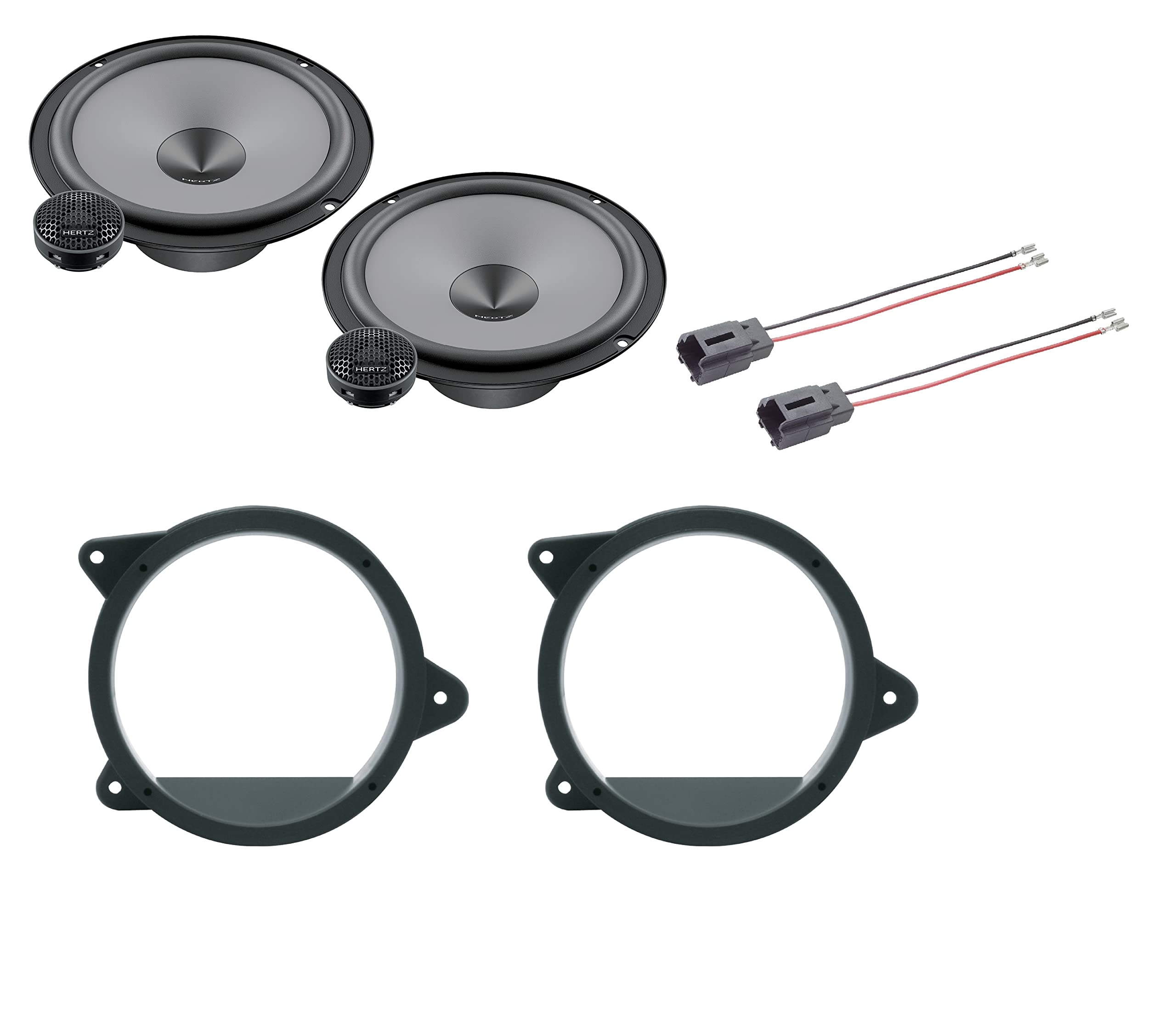 Hertz LINEA UNO Altoparlanti coassiali da 165 mm X165 (220 W) + supporti casse Compatibile con