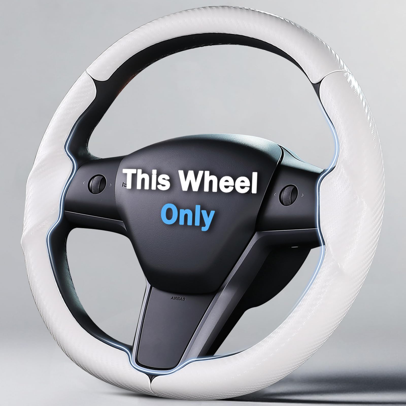 Steering Wheel Cover for Tesla Model 3 2017-2023 Tesla Model Y 2020-2024