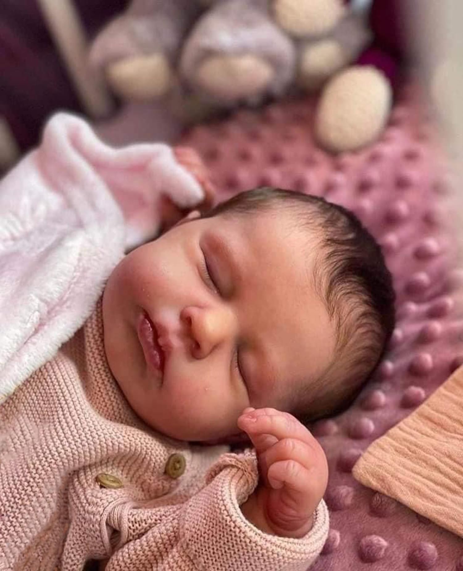 Reborn Babypuppe Mädchen, 20 Zoll – Lebensecht, Aus Silikon-Vinyl, Mit Zubehör
