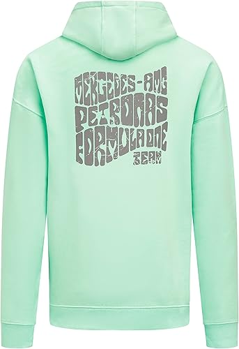 Miniatura 6 de Mercedes AMG Petronas F1 Unisex Retro Hoodie - MintLilacBlue