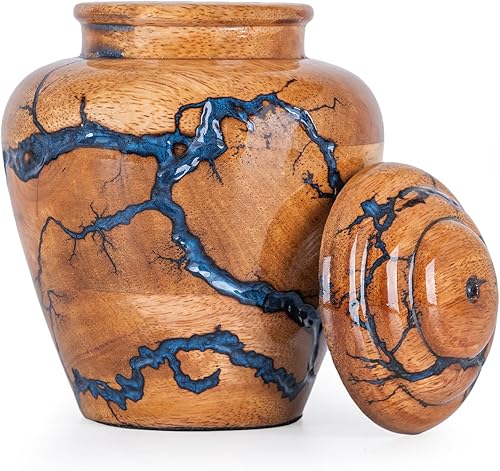 Miniatura 8 de STONLIF Urnas de madera para cenizas humanas adultas, hombres y mujeres, urna de cremación grandes y pequeñas urnas de recuerdo para cenizas