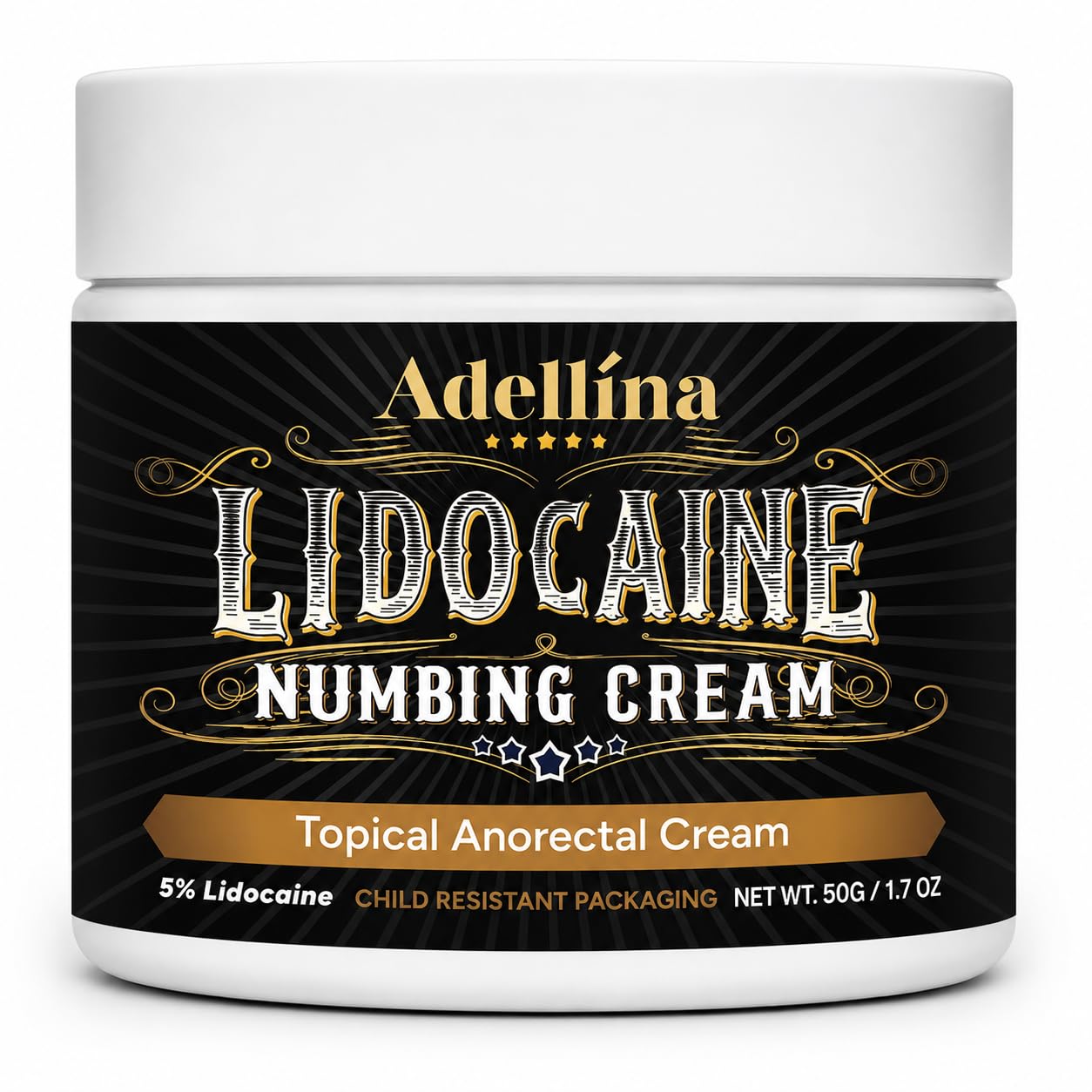 Adellina 5% Lidocaine Numbing Cream: Maximum Strength Lidocaine Cream for Temporary Relief of Itching Burning & Hemorrhoid Discomfort, Fast-Acting Topical Analgesic Cream, 2.1 Ounce (Pack of 1) — Amazon image 8