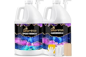 Bsrezn 2 Gallon Epoxy Resin Kit: Crystal Clear Casting Resin for Stunning...