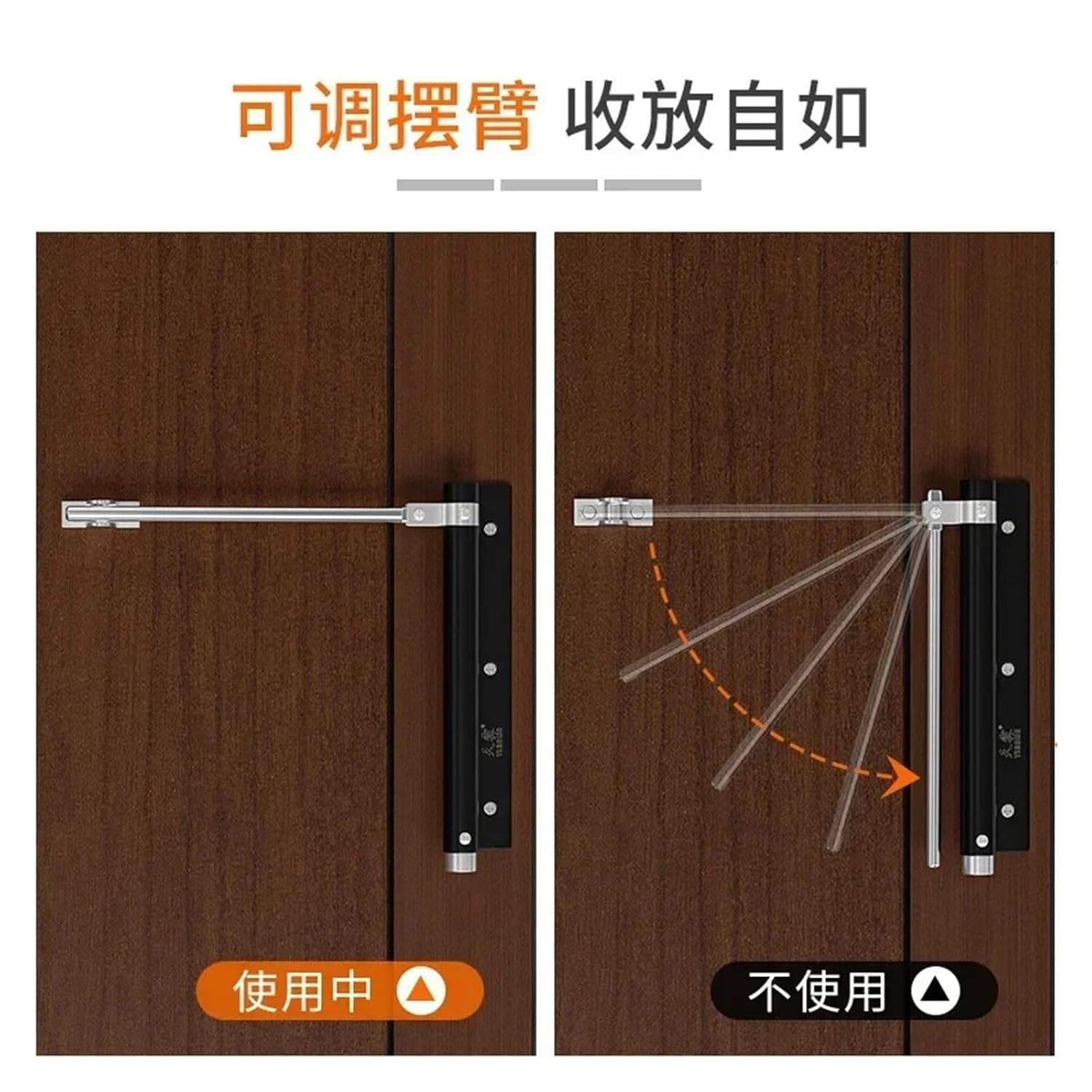 Aluminum Alloy Automatic Door Closer with Simple Automatic Rebound, Load-Bearing Capacity 320kg-40kg(TL-22)