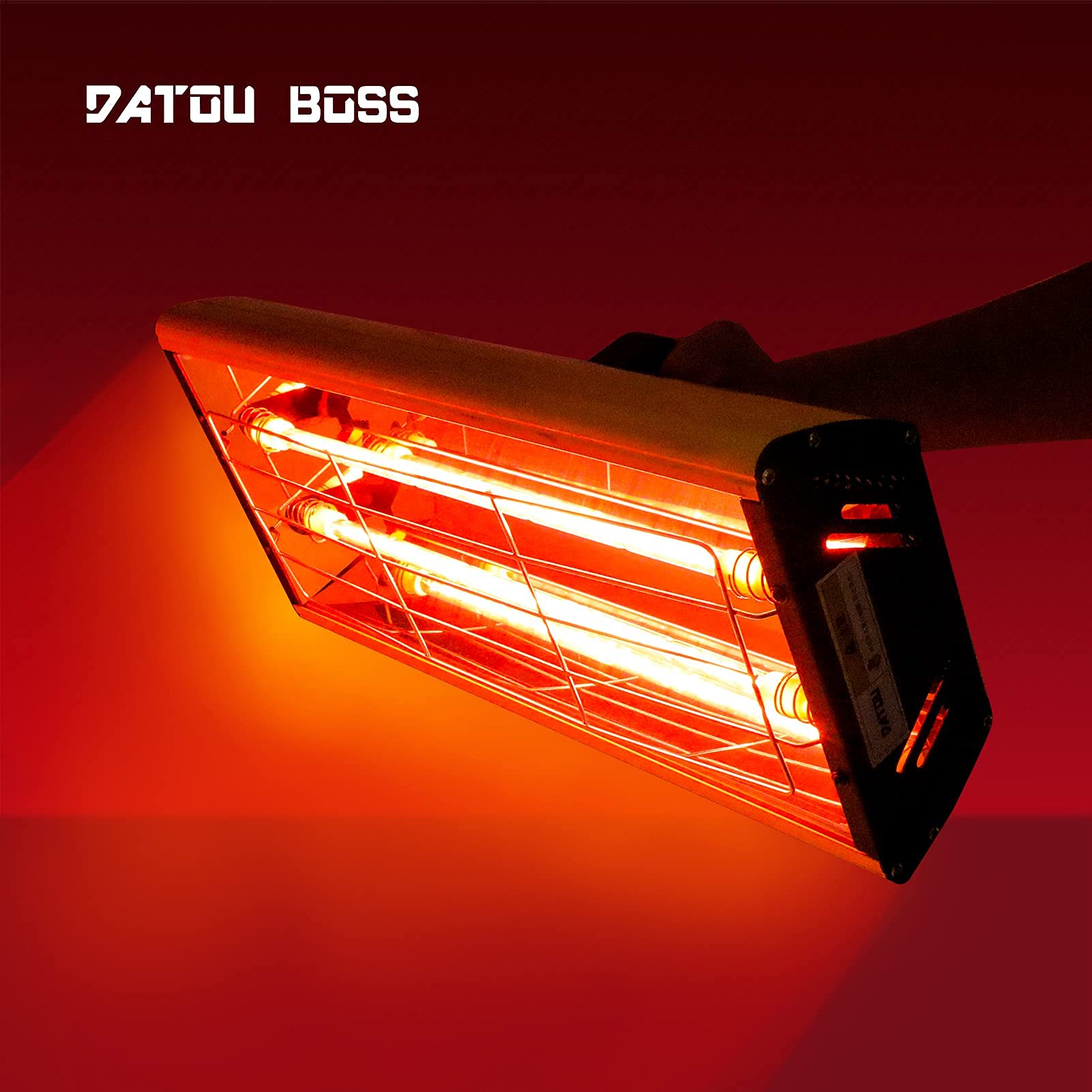 DATOUBOSS 2000W Lampada Infrarossi per Carrozzeria Palmare(40–200 °C, Superficie di Asciugamento 420 x 500 mm, Timer 1–90 min) Lampada per asciugare la Vernice della carrozzeria