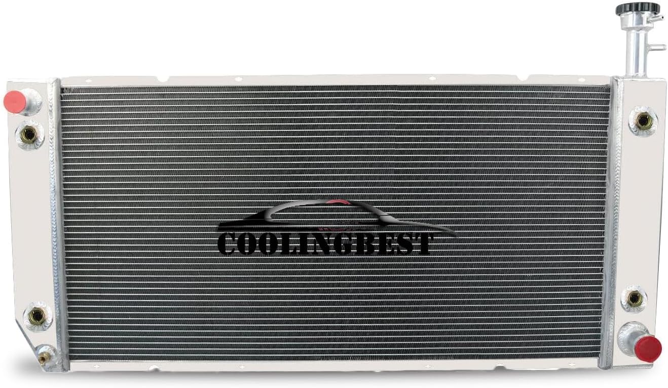 COOLINGBEST 4 Rows Aluminum Radiator for 2004-2016 Chevy Express GMC ...