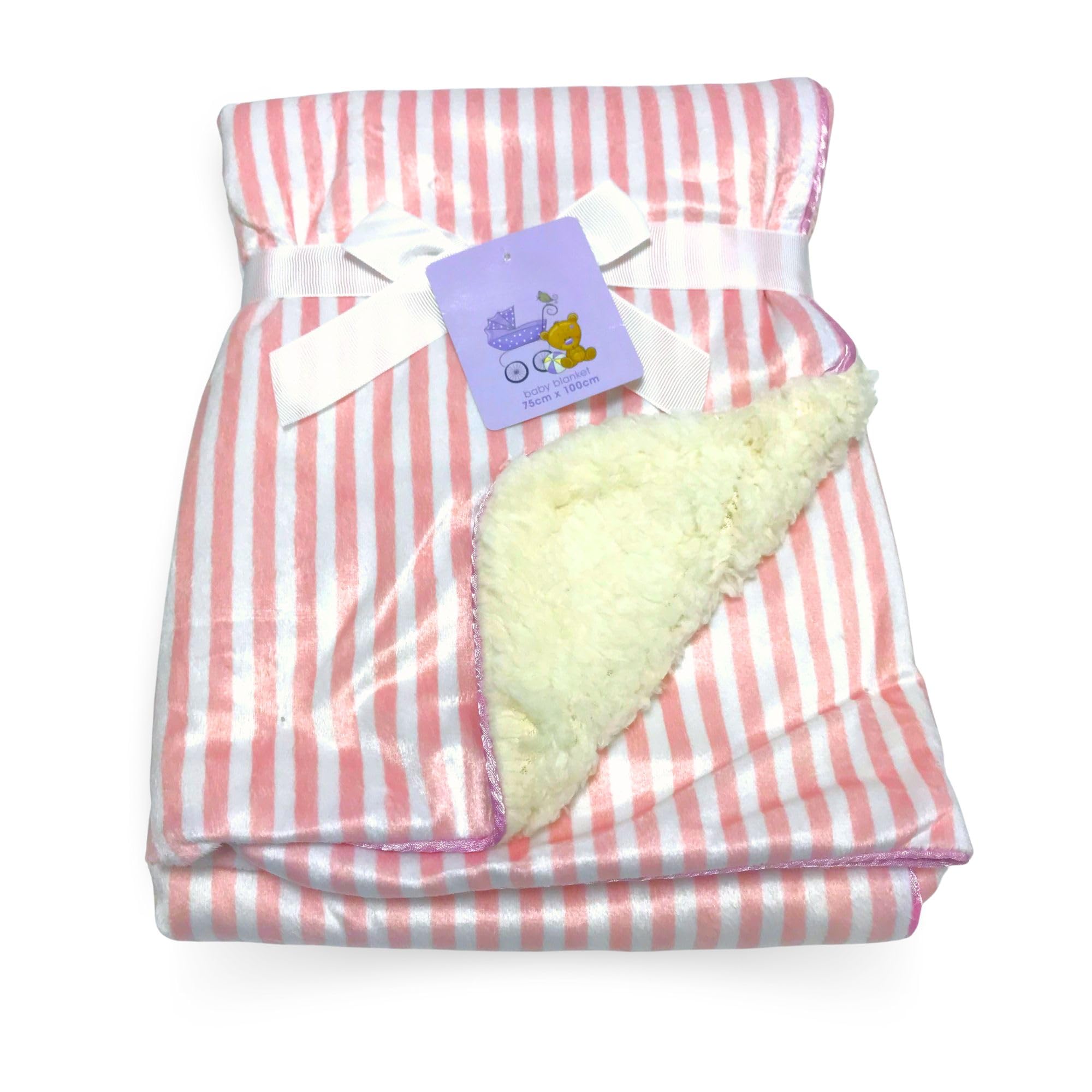 E&A Distribution Limited Baby Blanket Newborn Fleece Blanket For Baby Girl 75X 100Cm ? Soft Cosy Plush Fleece Plush Pram Blanket Cot Bed For Newborn