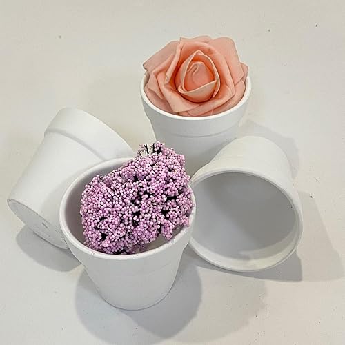 Miniatura 5 de 80 unidades2.96 pulgadas Clampooing Pot White Claundllar Pot Mini Maceta, Utilizado para Mini o Jugosa Plantación de Plantas Macetas de